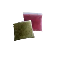 pulpas de frutos rojos y batido verde